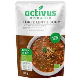 Zupa trzy soczewice z zieloną, czerwoną i brązową soczewicą BIO 400 g - Zupy w płynie - miniaturka - grafika 1