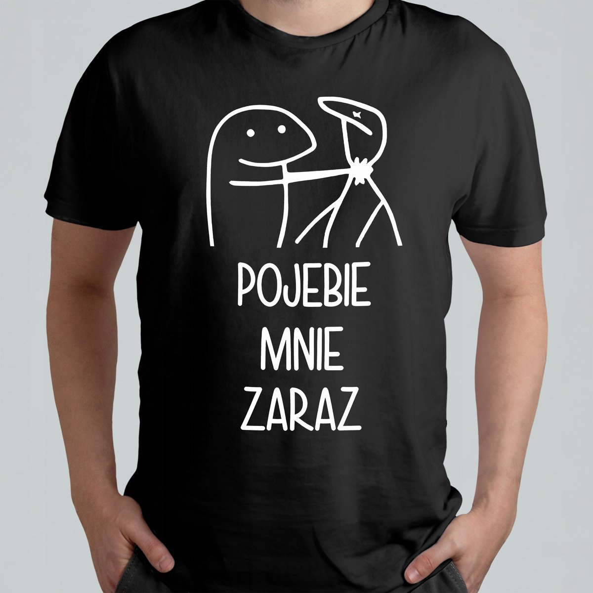ŚWIĄTECZNA KOSZULKA MĘSKA ŚMIESZNA T-SHIRT POJ*BIE MNIE ZARAZ PRACA r. L