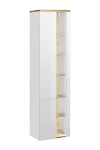 Comad Bahama White szafka 170 cm boczna wysoka wisząca Biel Alpejska/Dąb Wotan BAHAMAWHITE800FSC - Szafki łazienkowe - miniaturka - grafika 2