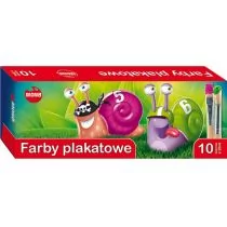 Mona Farby plakatowe 10 kolorów - Przybory szkolne - miniaturka - grafika 2