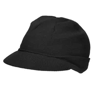 Czapki damskie - Mil-Tec Czapka Radarówka Jeep Cap Wełna Czarna - Czarny - miniaturka - grafika 1