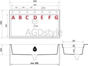 Zlew BRANDE ZONE 900-90 BEIGE (beżowy) zwijany ociekacz ROLLMATA - Zlewozmywaki - miniaturka - grafika 2