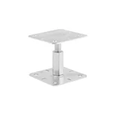 Kotwy - Podstawa słupa regulowana 130x130x100 mm PR 130X130 ZNG ocynk Domax - miniaturka - grafika 1