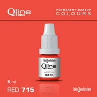 Pozostałe akcesoria kosmetyczne - Pigment do makijażu permanentnego ust Bioevolution Red 715 Qline Pro 5ml - miniaturka - grafika 1
