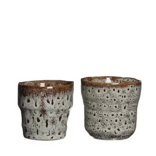 Osłonka Stef 2 rodzaje 7,5 x 7,55 cm biała - Donice - miniaturka - grafika 1