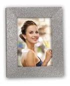 Ramki na zdjęcia - Ramka na zdjęcie błyszcząca 15x20 Glamour srebrna - miniaturka - grafika 1