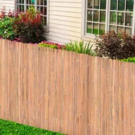 Ogrodzenia - VidaXL Panele ogrodzeniowe z bambusa, 2 szt., 100x400 cm 3057515 - miniaturka - grafika 1