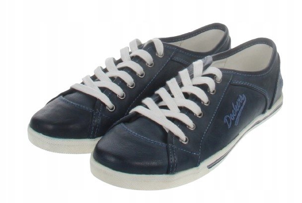 DOCKERS BY GERLI DAMSKIE TRAMPKI NISKIE GRANATOWE SZNUROWANE 39 1JRJ