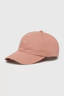 Czapki męskie - Boss Orange czapka z daszkiem bawełniana kolor różowy z aplikacją - miniaturka - grafika 1