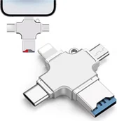 Czytniki kart pamięci - Czytnik kart SD Alogy SmartRead Pro 4w1 adapter USB3.0 do TF / Lightning / USB-C / micro USB - miniaturka - grafika 1