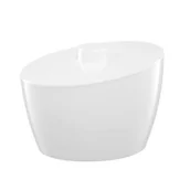 Pojemniki łazienkowe - Pojemnik kosmetyczny Pop biały - miniaturka - grafika 1