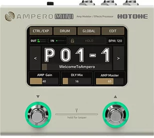 Hotone Ampero Mini VN Vanilla - multiefekt gitarowy - Oświetlenie i efekty wizualne - miniaturka - grafika 1