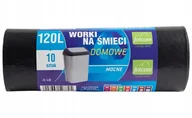 Worki na śmieci - WORKI NA ŚMIECI DOMOWE 120L 10SZT - miniaturka - grafika 1