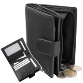 Portfele - Portfel Męski Skórzany Ochrona Kart Rfid Block Kieszeń na Zamek Koruma - miniaturka - grafika 1