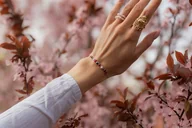 Bransoletki - Bransoletka dla Raka - Kamień księżycowy Jadeit Opal Koral - miniaturka - grafika 1