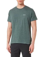 Koszulki męskie - Pepe Jeans Koszulka męska Nouvel, Zielony (Regent Green), XS - miniaturka - grafika 1