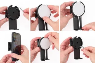 Brodit AB Uchwyt do oryginalnej ładowarki indukcyjnej MagSafe dla Apple iPhone 12 Pro z dolną podporą 216176 - Uchwyty samochodowe do telefonów - miniaturka - grafika 29