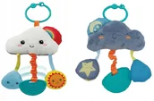 Zawieszki dla dzieci i niemowląt - SMILY PLAY Zawieszka chmurka gryzak grzechotka 2w1 - miniaturka - grafika 1