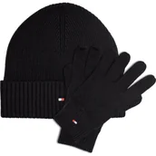 Czapki męskie - Tommy Hilfiger Czapka + rękawiczki | z dodatkiem kaszmiru - miniaturka - grafika 1