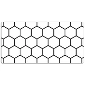 Podkładki na biurko - Podkładka na całe biurko Biało-czarne hexagony 120x60 cm - miniaturka - grafika 1