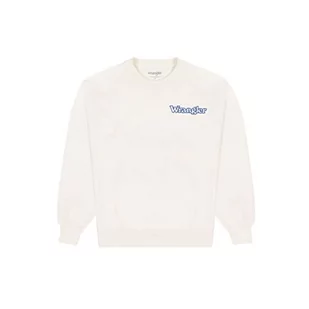 Wrangler Męska bluza Graphic Crew, biały, 3XL - Bluzy męskie - miniaturka - grafika 1
