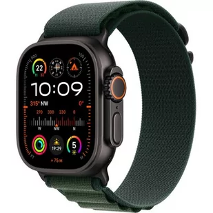 Apple Watch Ultra 2 GPS + Cellular 49mm Tytan czarny opaska Alpine S Zielony - Smartwatch - miniaturka - grafika 1