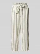 Spodnie damskie - Spodnie materiałowe z paskiem w talii model ‘CARO’ - miniaturka - grafika 1