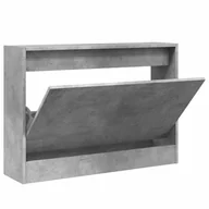 Szafki na buty - vidaXL Szafka na buty betonowa szara 80x21x57 cm materiał drewnopochodny - miniaturka - grafika 1