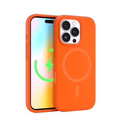 FELONY CASE do iPhone'a 16 Pro - stylowe silikonowe etui na telefon, kompatybilne z MagSafe - odporne na wstrząsy etui ochronne 360°, zaprojektowane dla Apple iPhone 16 Pro