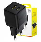 Ładowarki do telefonów - Ładowarka sieciowa Baseus Palm 30W USB-C USB-A - czarna - miniaturka - grafika 1