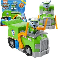 Figurki dla dzieci - PSI PATROL POJAZD TRANSFORMUJĄCA ŚMIECIARKA ROCKY FIGURKA - miniaturka - grafika 1