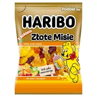 Żelki - Haribo Złote Misie Żelki owocowe z sokiem 160 g - miniaturka - grafika 1