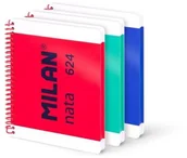 Zeszyty szkolne - Zeszyt na spirali A5/80K linia 1918 mix 3szt EDUKAMP - miniaturka - grafika 1