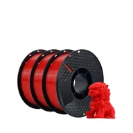 Filamenty i akcesoria do drukarek 3D - filament do drukarek 3D, materiał PETG, szybka wysyłka, 3 kg czerwony - miniaturka - grafika 1