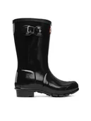 Buty dla dziewczynek - Hunter Kalosze Orginal Kids Gloss JFT6000RGL Czarny - miniaturka - grafika 1
