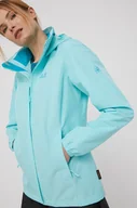 Kurtki i kamizelki sportowe damskie - Jack Wolfskin kurtka outdoorowa Stormy Point kolor turkusowy - miniaturka - grafika 1