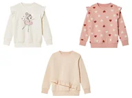 Swetry dla dziewczynek - lupilu® Bluza dziewczęca z falbankami - miniaturka - grafika 1