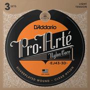D'Addario EJ43 Pro-Arte komplet nylonowych strun do gitary klasycznej, light tension EJ43