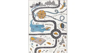 Dywan nowoczesny AGNELLA Ameria, szary, 160x230 cm - Dywany dla dzieci - miniaturka - grafika 1