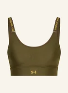 Biustonosze - Under Armour Biustonosz Sportowy Ua Infinity Mid 2.0 Z Siateczką gruen - miniaturka - grafika 1