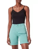 Spodnie damskie - s.Oliver Spodnie damskie 7/8, turkusowe, 48 - miniaturka - grafika 1