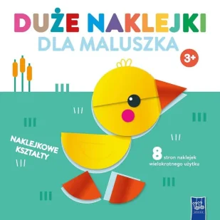 Duże naklejki dla maluszka 3+ Kaczuszka - praca zbiorowa - Kolorowanki, wyklejanki - miniaturka - grafika 1