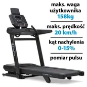 Bieżnie - Bieżnia elektryczna BOWFLEX Treadmill T9 3500W 20km/h - miniaturka - grafika 1