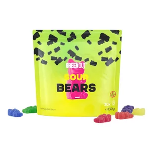 Żelki konopne Green Out Sour Bears 130g - Żelki - miniaturka - grafika 1