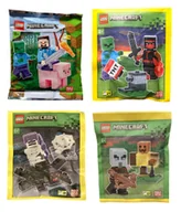 Klocki - Klocki LEGO Minecraft- Zestaw 4 Polybag - MC01 - miniaturka - grafika 1