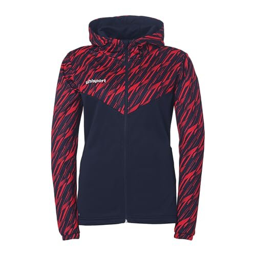 uhlsport Piłka nożna Progressive 28 Multi Hood kurtka – damska kurtka treningowa, sportowa bluza z kapturem i stójką