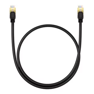 Kabel sieciowy kat. 8 Baseus Ethernet RJ45, 40Gbps, 0,5m (czarny) - Kable miedziane - miniaturka - grafika 3