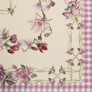 Obrus 100 x 100 Dekoracyjny Gobelinowy 1225 Fiolet - Obrusy i serwetki - miniaturka - grafika 3