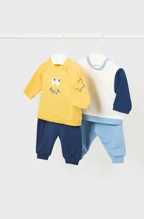 Mayoral Newborn komplet niemowlęcy 2-pack kolor żółty - Komplety dla niemowląt - miniaturka - grafika 1
