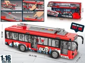 Samochody i pojazdy dla dzieci - Autobus czerwony światło dźwięki 1:16 - miniaturka - grafika 1